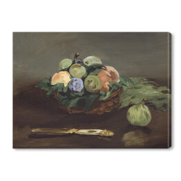 Obraz na płótnie Edouard Manet "Kosz z owocami" - reprodukcja