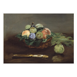 Plakat samoprzylepny Edouard Manet "Kosz z owocami" - reprodukcja