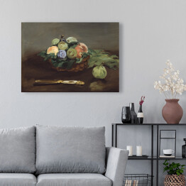 Obraz na płótnie Edouard Manet "Kosz z owocami" - reprodukcja