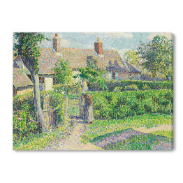 Obraz na płótnie Camille Pissarro "Domy w Peasant Eragny" - reprodukcja