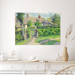 Plakat Camille Pissarro "Domy w Peasant Eragny" - reprodukcja