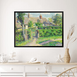 Obraz w ramie Camille Pissarro "Domy w Peasant Eragny" - reprodukcja