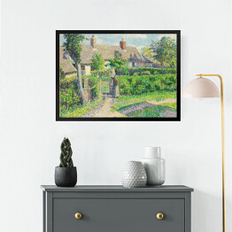 Obraz w ramie Camille Pissarro "Domy w Peasant Eragny" - reprodukcja