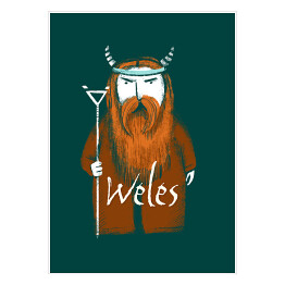 Plakat samoprzylepny Mitologia słowiańska - Weles
