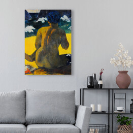 Obraz klasyczny Paul Gauguin "Kobieta przy morzu" - reprodukcja