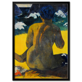 Obraz klasyczny Paul Gauguin "Kobieta przy morzu" - reprodukcja