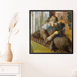 Obraz w ramie Edgar Degas "U kapelusznika" - reprodukcja