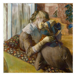 Plakat samoprzylepny Edgar Degas "U kapelusznika" - reprodukcja
