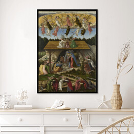 Plakat w ramie Sandro Botticelli Mistyczne narodzenie. Reprodukcja