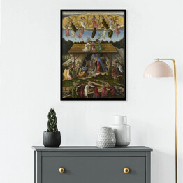 Plakat w ramie Sandro Botticelli Mistyczne narodzenie. Reprodukcja