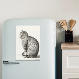 Magnes dekoracyjny Jean Bernard Siedzący kot Reprodukcja 