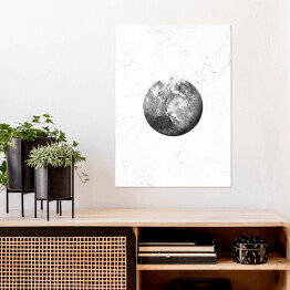Plakat samoprzylepny Szare planety - Pluton