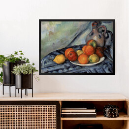 Obraz w ramie Paul Cezanne "Owoce i dzbanek na stole" - reprodukcja