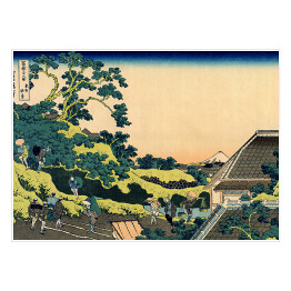 Plakat samoprzylepny Hokusai Katsushika "The Fuji seen from the Mishima Pass"