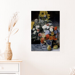 Plakat Auguste Renoir "Różne kwiaty w glinianym garnku" - reprodukcja