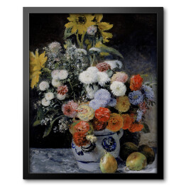 Obraz w ramie Auguste Renoir "Różne kwiaty w glinianym garnku" - reprodukcja