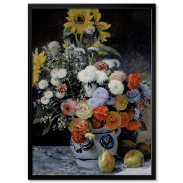 Plakat w ramie Auguste Renoir "Różne kwiaty w glinianym garnku" - reprodukcja