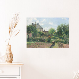 Plakat samoprzylepny Camille Pissarro Ogród Artysty w Eragny. Reprodukcja