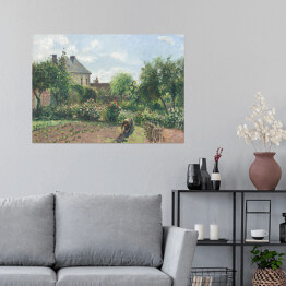 Plakat samoprzylepny Camille Pissarro Ogród Artysty w Eragny. Reprodukcja
