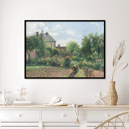 Plakat w ramie Camille Pissarro Ogród Artysty w Eragny. Reprodukcja