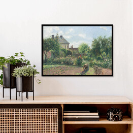 Plakat w ramie Camille Pissarro Ogród Artysty w Eragny. Reprodukcja
