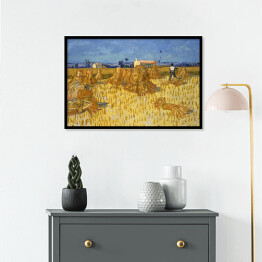 Plakat w ramie Vincent van Gogh Zbiory kukurydzy w Prowansji. Reprodukcja