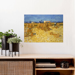 Plakat Vincent van Gogh Zbiory kukurydzy w Prowansji. Reprodukcja