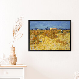 Obraz w ramie Vincent van Gogh Zbiory kukurydzy w Prowansji. Reprodukcja