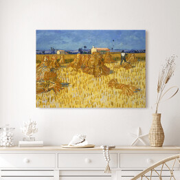 Obraz na płótnie Vincent van Gogh Zbiory kukurydzy w Prowansji. Reprodukcja