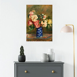 Plakat samoprzylepny Auguste Renoir Bouquet of Roses Bukiet róż Reprodukcja