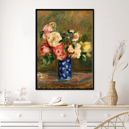 Plakat w ramie Auguste Renoir Bouquet of Roses Bukiet róż Reprodukcja
