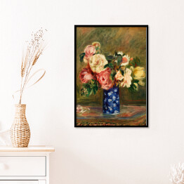 Plakat w ramie Auguste Renoir Bouquet of Roses Bukiet róż Reprodukcja