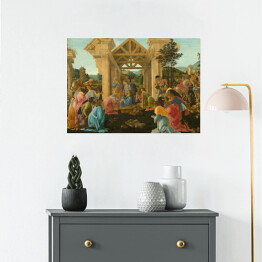 Plakat Sandro Botticelli "Pokłon Trzech Króli" - reprodukcja