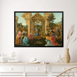 Obraz w ramie Sandro Botticelli "Pokłon Trzech Króli" - reprodukcja