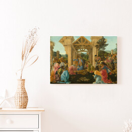 Obraz na płótnie Sandro Botticelli "Pokłon Trzech Króli" - reprodukcja