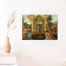 Plakat samoprzylepny Sandro Botticelli "Pokłon Trzech Króli" - reprodukcja