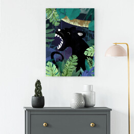 Obraz klasyczny Dżungla - czarna puma