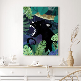 Obraz klasyczny Dżungla - czarna puma