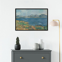 Plakat w ramie Paul Cézanne "Zatoka Marsylii" - reprodukcja