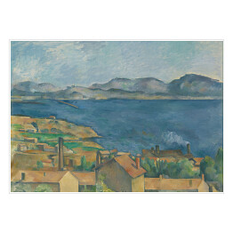 Plakat samoprzylepny Paul Cézanne "Zatoka Marsylii" - reprodukcja