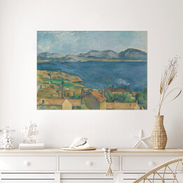 Plakat samoprzylepny Paul Cézanne "Zatoka Marsylii" - reprodukcja
