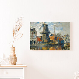 Obraz na płótnie Claude Monet "Wiatrak, Amsterdam" - reprodukcja