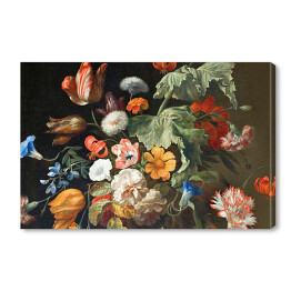 Obraz na płótnie Kompozycja kwiatowa w stylu barokowym