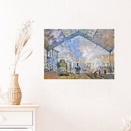 Claude Monet "Stacja Saint-Lazare, widok z zewnątrz" - reprodukcja