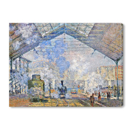 Claude Monet "Stacja Saint-Lazare, widok z zewnątrz" - reprodukcja