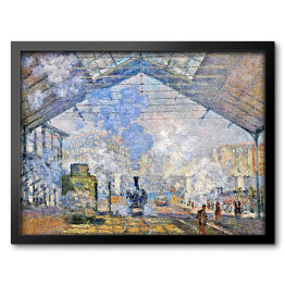 Obraz w ramie Claude Monet "Stacja Saint-Lazare, widok z zewnątrz" - reprodukcja