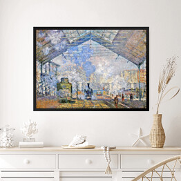 Obraz w ramie Claude Monet "Stacja Saint-Lazare, widok z zewnątrz" - reprodukcja