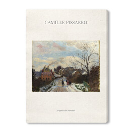 Obraz na płótnie Camille Pissarro "Wzgórze nad Norwood" - reprodukcja z napisem. Plakat z passe partout