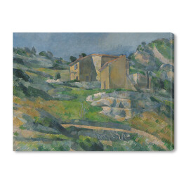 Obraz na płótnie Paul Cézanne "Domy Prowansji" - reprodukcja