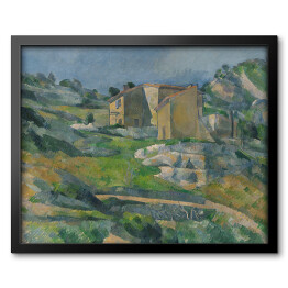 Obraz w ramie Paul Cézanne "Domy Prowansji" - reprodukcja